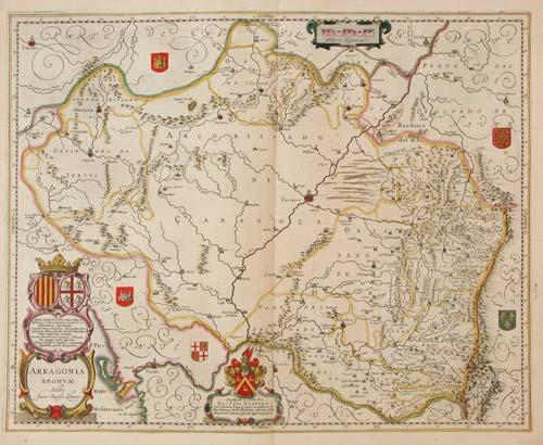 Map of Aragon in 1666 autor Labaña.