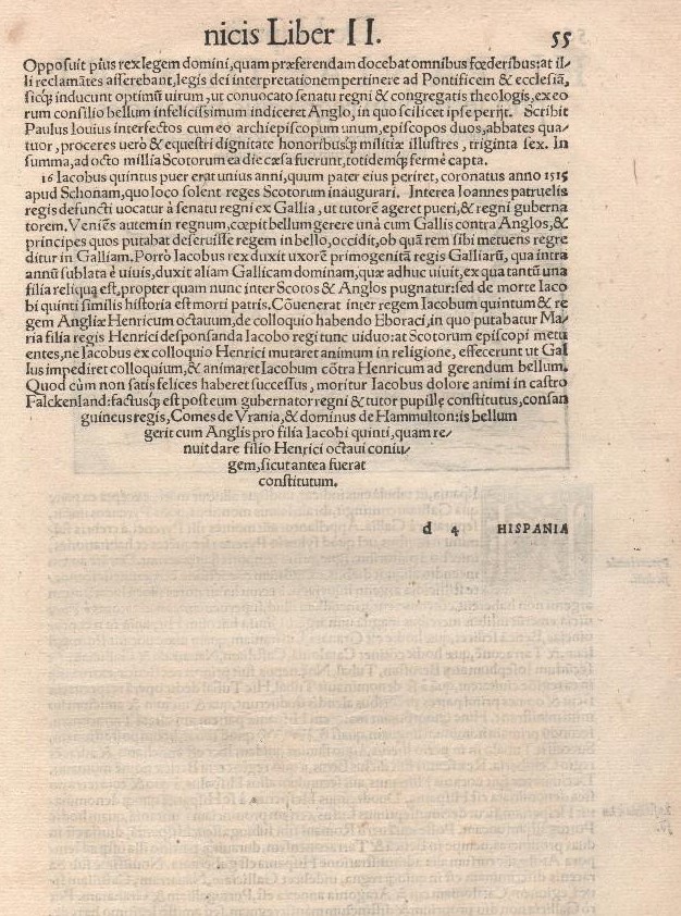 Cosmografía Universal, edición en Latín de 1552, descripción de Hispania 2
