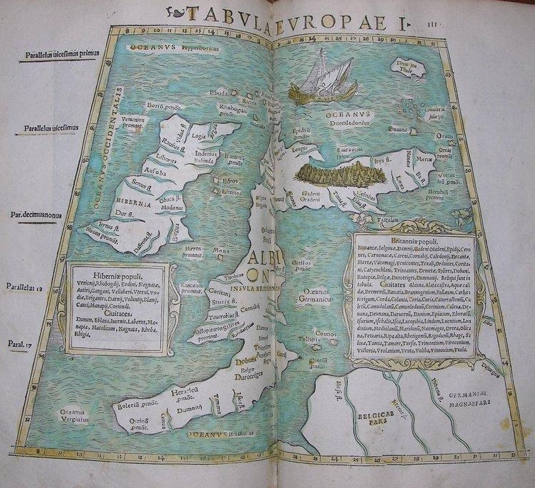 Geographiae Claudii Ptolomaei Alexandrini, Tabla Europaea I
