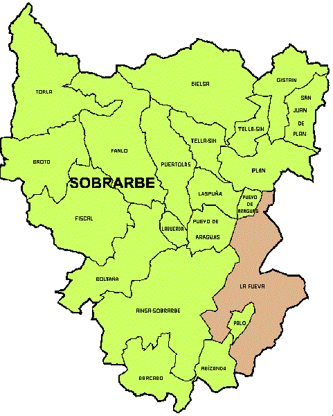 municipio La Fueva en Comarca Sobrarbe