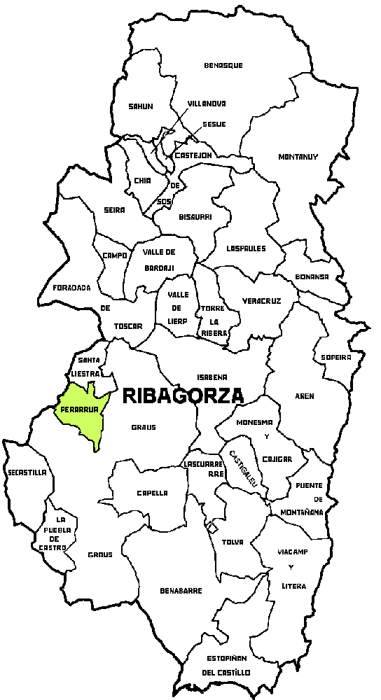 Municipio de Perarrua dentro de la Comarca de Ribagorza Municipio de Perarrua dentro de la Comarca de Ribagorza