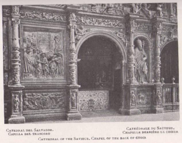 Zaragoza I. El arte en España 1938. Catedral del Salvador. Capilla del trascoro.