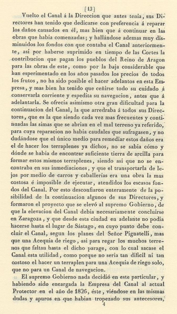 Página 13. Canal Imperial de Aragón. Memoria histórica.
