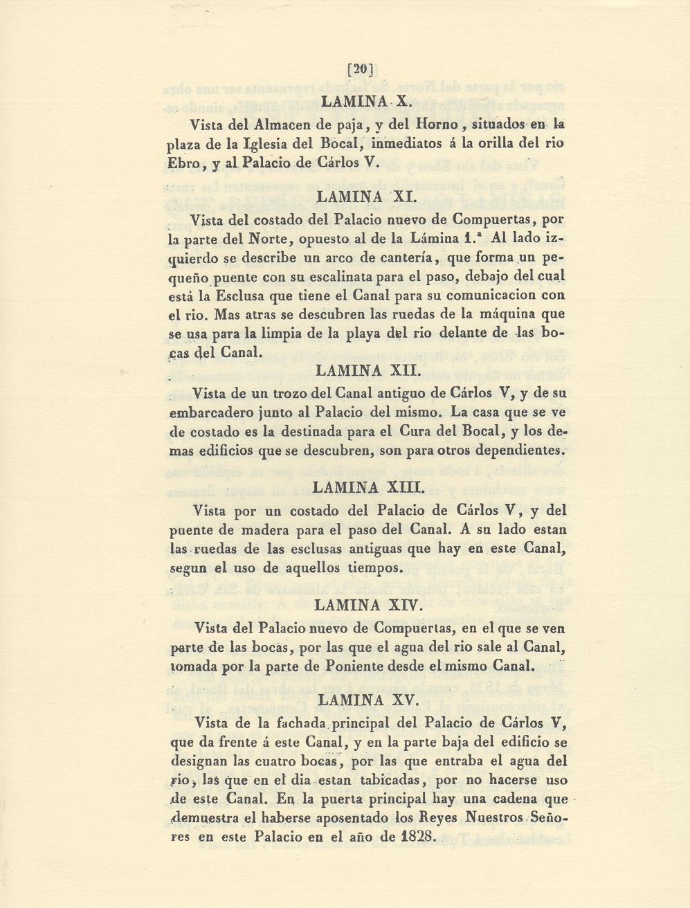 Página 20. Canal Imperial de Aragón. Memoria histórica.