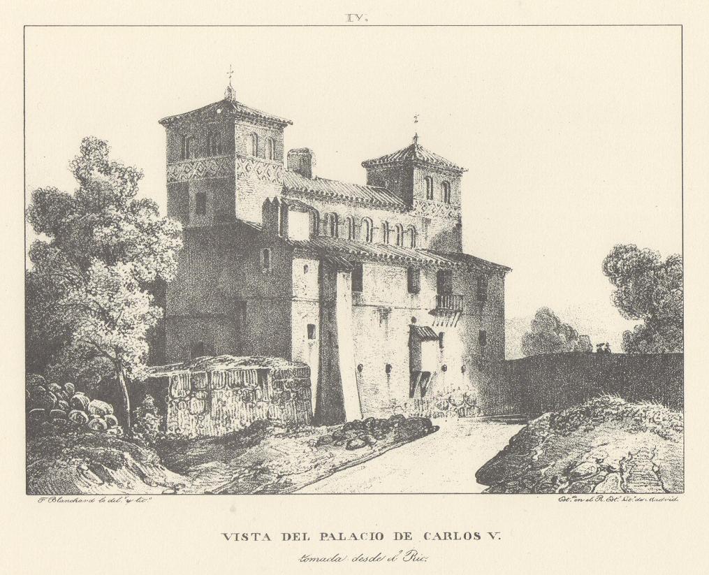 Canal Imperial de Aragón. Vista del Palacio de Carlos V. Memoria histórica. Noticia sobre las utilidades que produce, y explicación de que contiene Lámina IV. Canal Imperial de Aragón. Vista del Palacio de Carlos V. Memoria histórica.
