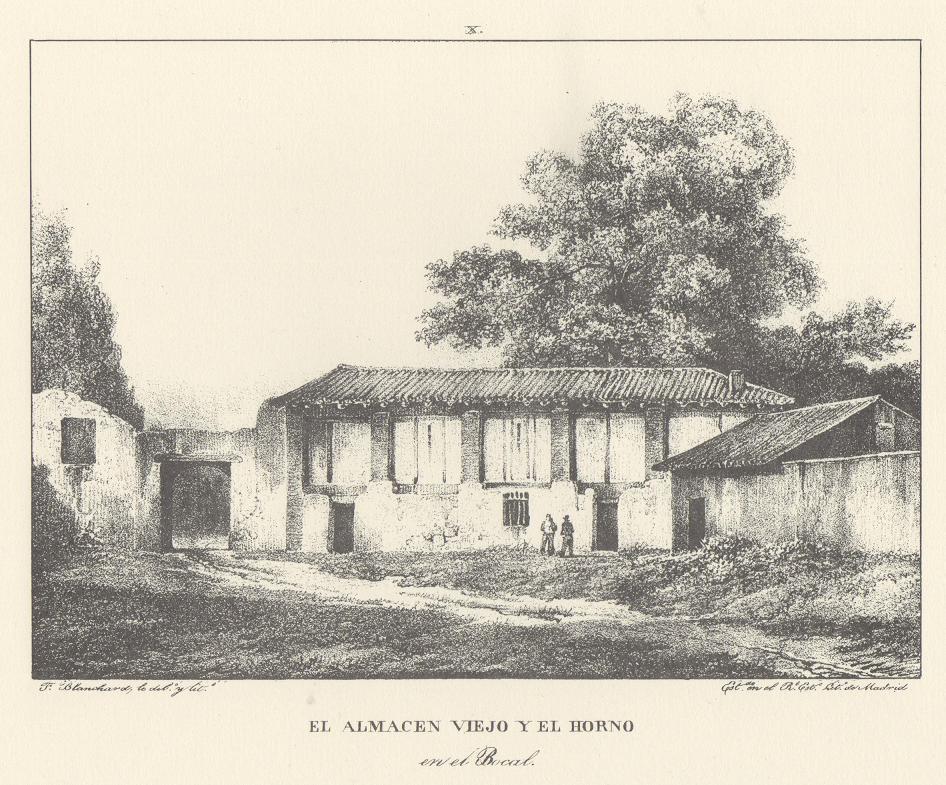 Canal Imperial de Aragón. Posada del Bocal. Memoria histórica. Noticia sobre las utilidades que produce, y explicación de que contiene Lámina X. Canal Imperial de Aragón. El almacen viejo y el horno. Memoria histórica.
