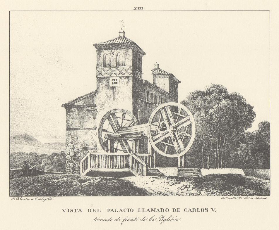Canal Imperial de Aragón. Vista del Palacio llamado de Carlos V. Memoria histórica. Noticia sobre las utilidades que produce, y explicación de que contiene Lámina XIII. Canal Imperial de Aragón. Vista del Palacio llamado de Carlos V. Memoria histórica.