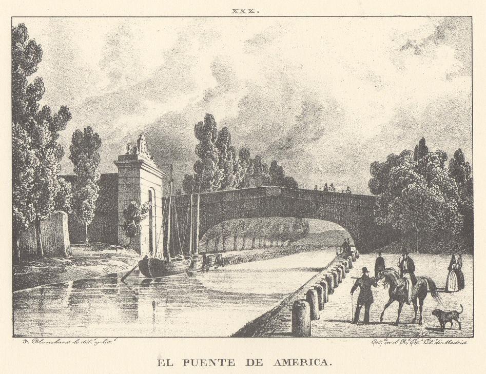 Canal Imperial de Aragón. El Puente de America. Memoria histórica. Noticia sobre las utilidades que produce, y explicación de que contiene Lámina XXX. Canal Imperial de Aragón. El Puente de America. Memoria histórica.