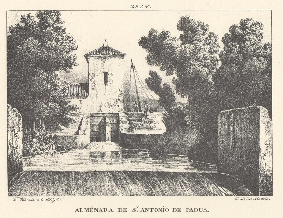 Canal Imperial de Aragón. Almenara de San Antonio de Padua. Memoria histórica. Noticia sobre las utilidades que produce, y explicación de que contiene Lámina XXXV. Canal Imperial de Aragón. Almenara de San Antonio de Padua. Memoria histórica.