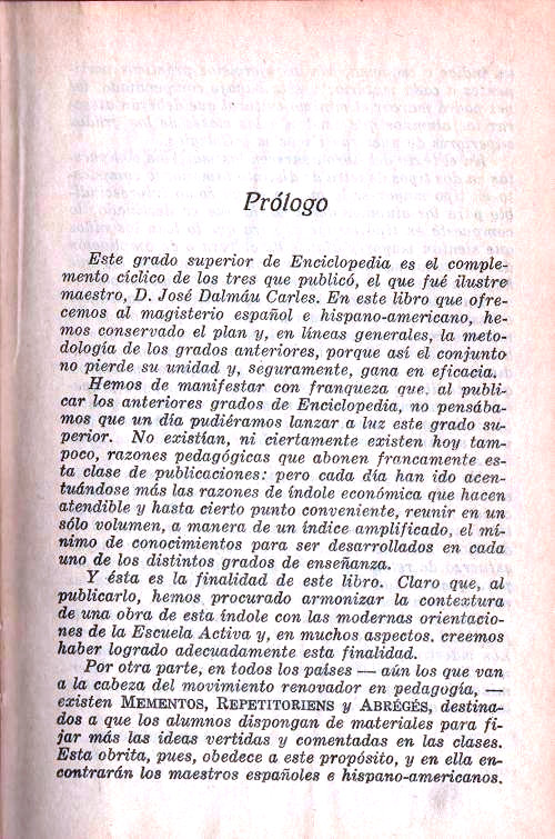 Enciclopepia Cíclico-Pedagógica. Grado Superior. Dalmau Carles Pla S.A. Página 5.