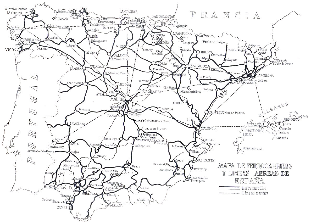 Geografía de España. De Gasso hermanos editores. Barcelona 1961. Mapa.