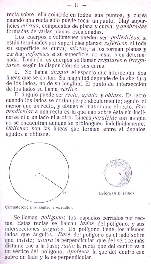 Geografía General y de Europa. Blas Valero y Castell. Página 11.
