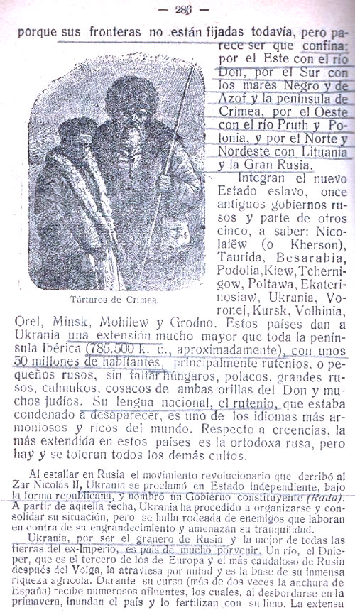 Geografía General y de Europa. Blas Valero y Castell. Página 286.