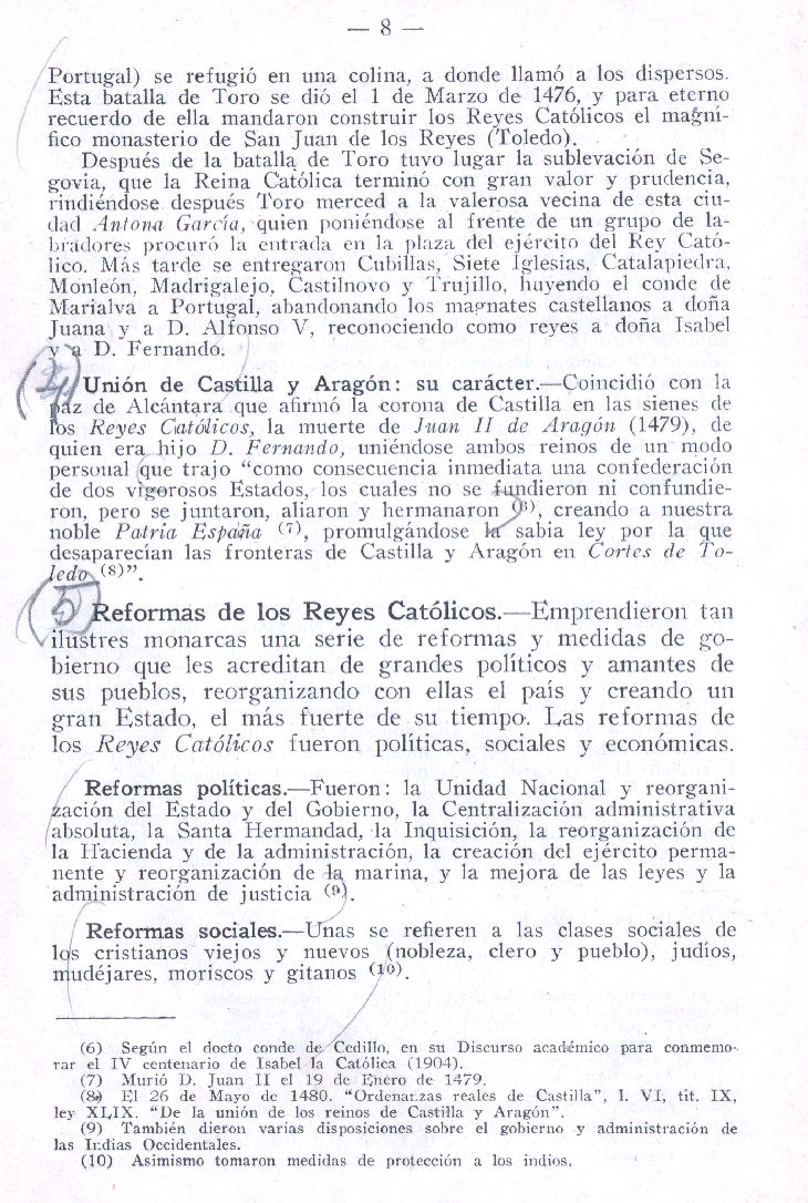 Historia Moderna y Contemporánea de España por Juan Fernandez Amador de los Ríos. Página 8