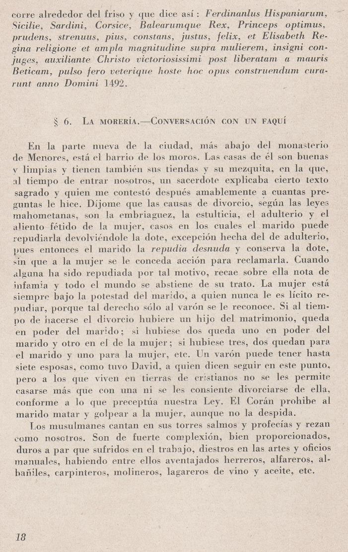 Página 18. La visita de Jerónimo Münzer a Zaragoza en el año 1495. Publicaciones de -La Cadiera XV-. Librería General Zaragoza 1949. Página 18. La visita de Jerónimo Münzer a Zaragoza en el año 1495. Publicaciones de -La Cadiera XV-. Librería General Zaragoza 1949.
