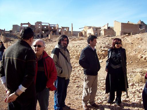 Belchite Viejo, reunión de escritores y similares. El 2 de diciembre de 2007