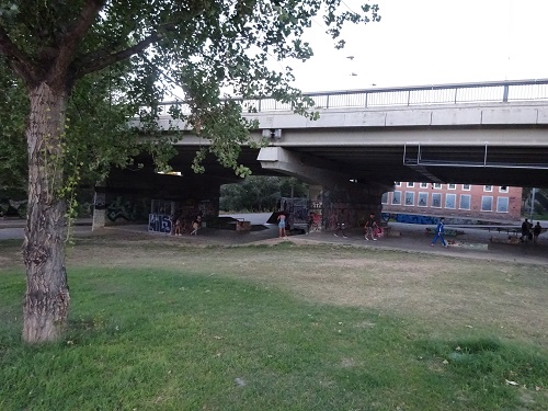 Paseo por Zaragoza Capital. 12 de agosto de 2017. Puente Almozara. 12