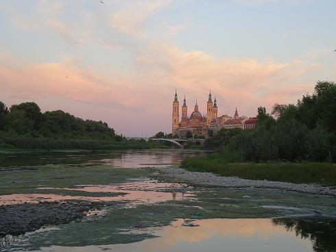 Paseo por Zaragoza Capital. 12 de agosto de 2017. El Pilar desde Puente Almozara. 25