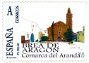 Brea de Aragón del Moncayo sello de correos dedicadoa Comarca del Aranda