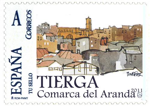 Sello de Tierga. Comarca del Aranda. Zaragoza